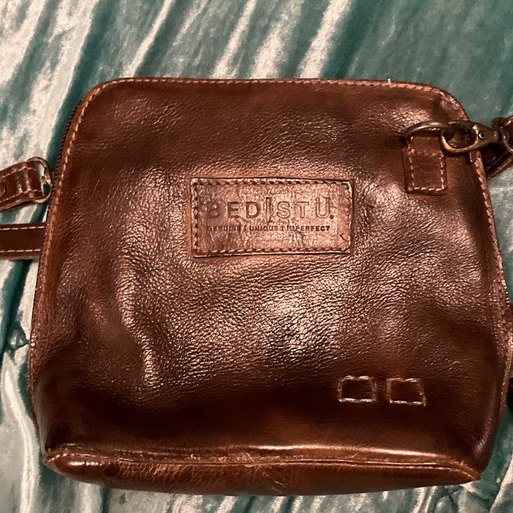 BED|STU Rich Brown (Teak) Leather Crossbody Bag